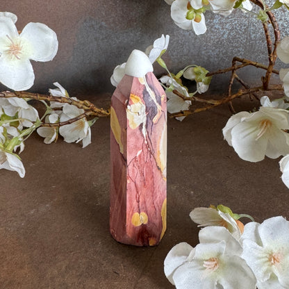 Mookaite Crystal Tower – Australian Grounding, Strength & Spiritual Healing