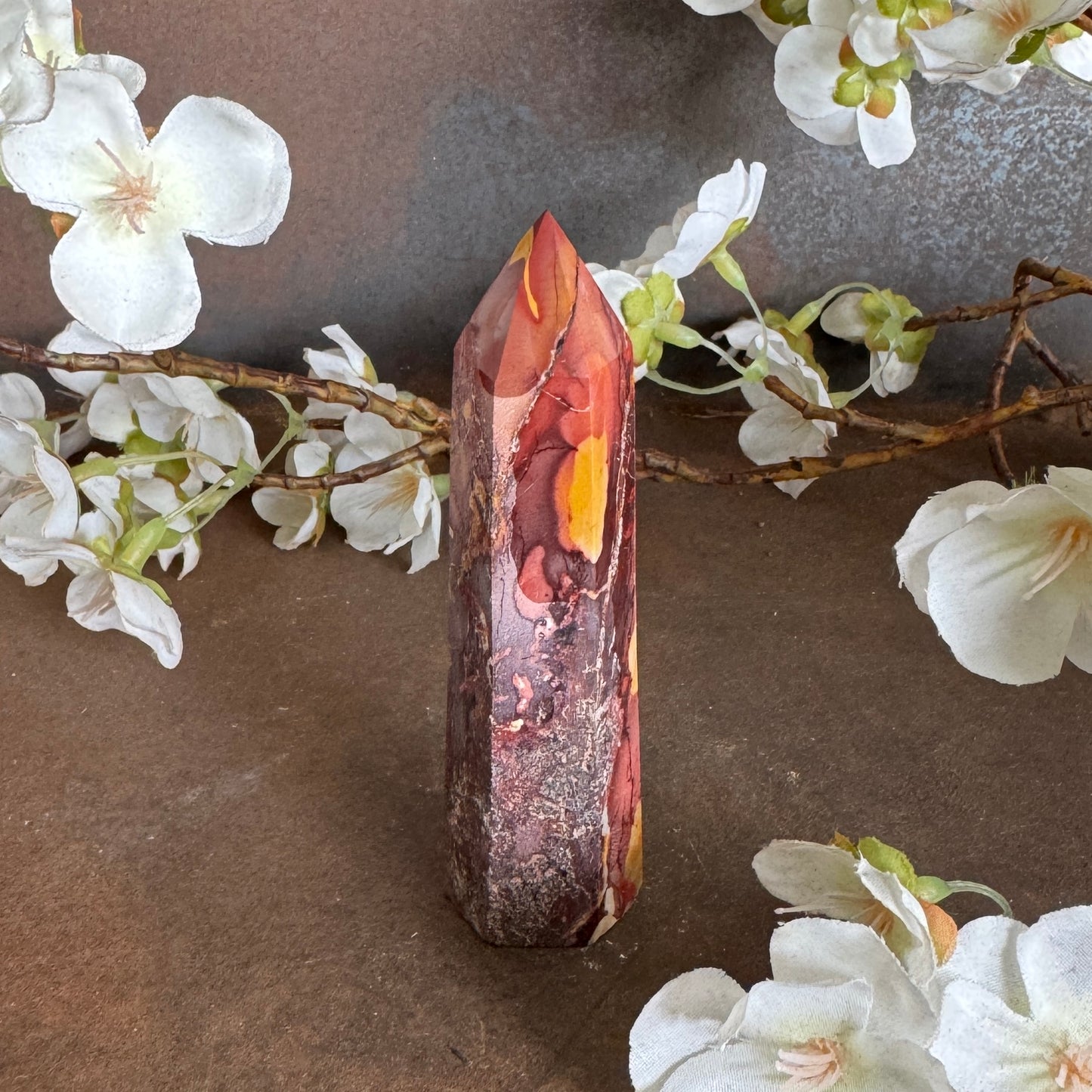 Mookaite Crystal Tower – Australian Grounding, Strength & Spiritual Healing