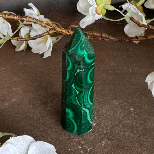 Malachite Crystal Towers – Spiritual Healing, Protection & Transformation