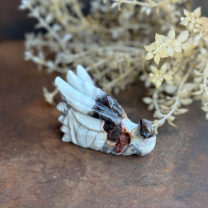 Mexican Agate Dragon – Healing Crystal for Strength, Balance & Spiritual Transformation