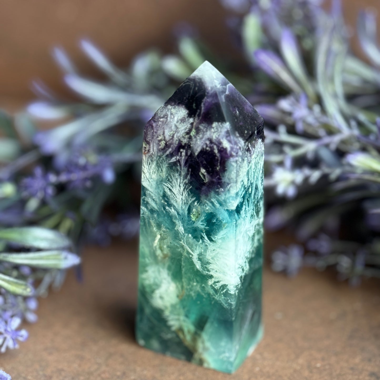 Feather Fluorite Tower