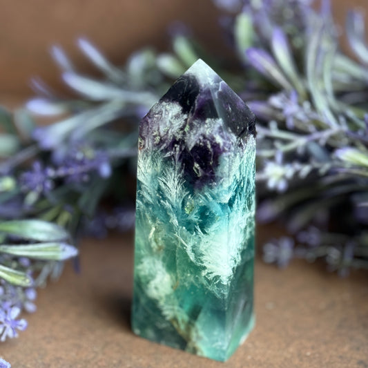 Feather Fluorite Tower