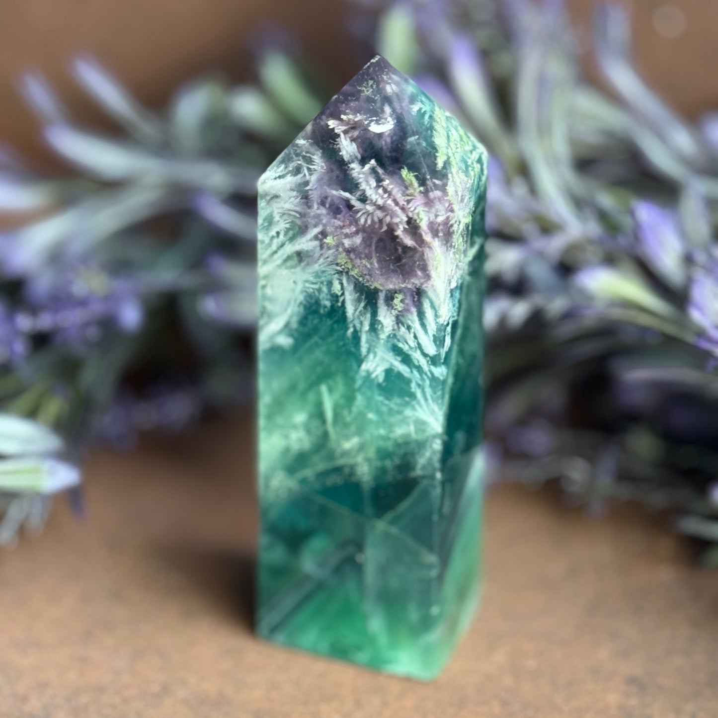 Feather Fluorite Tower