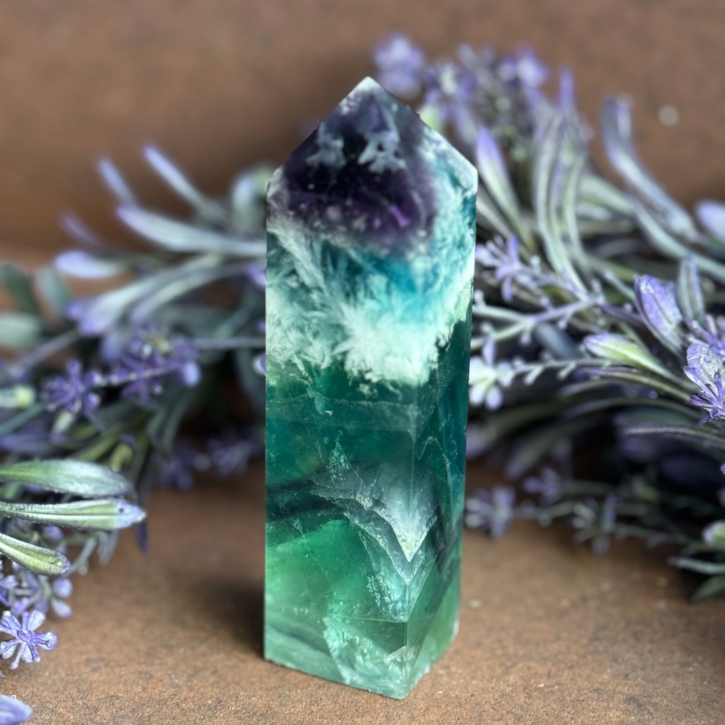 Feather Fluorite Tower