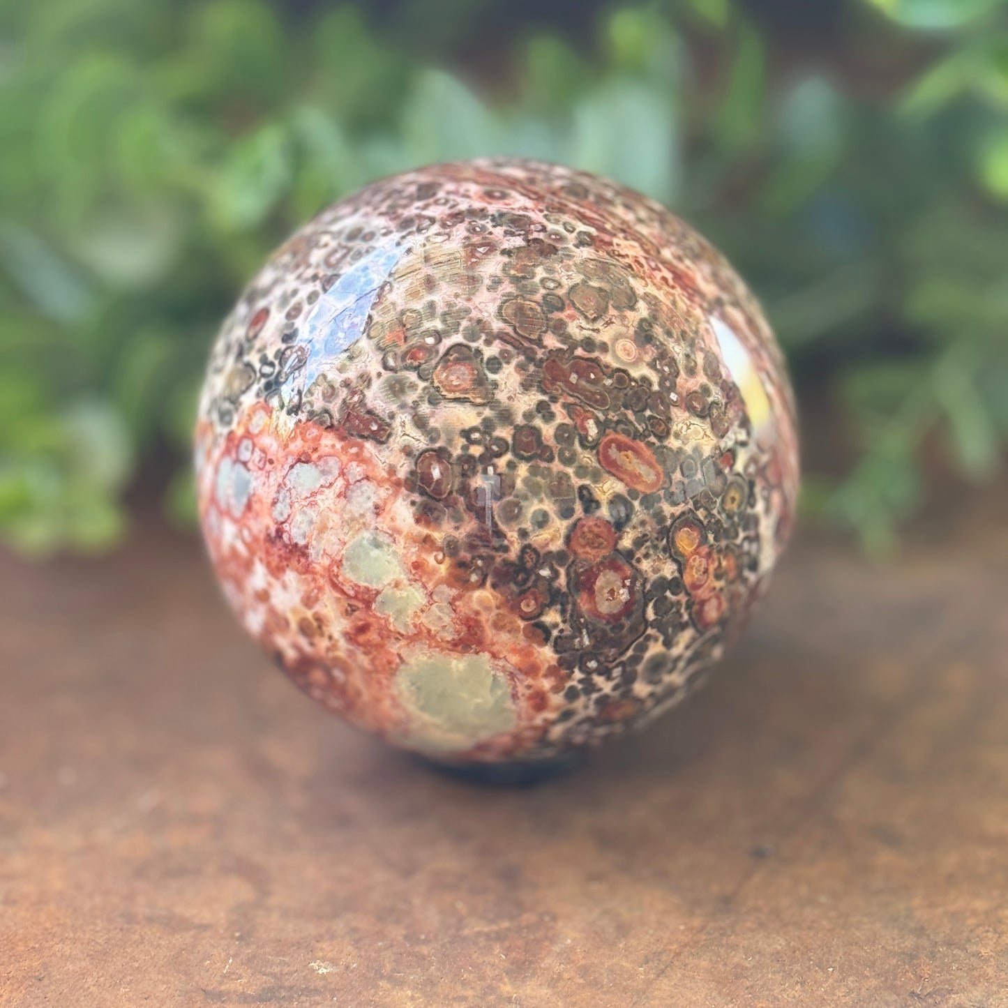 Leopard Print Jasper Sphere