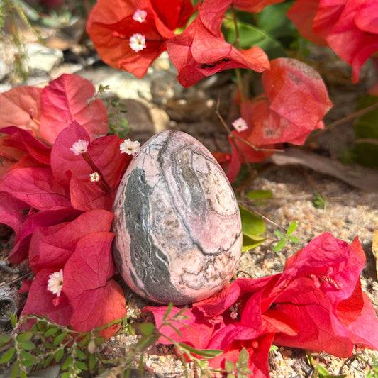 Rhodochrosite Egg Crystal