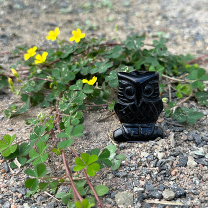 Owl Crystal Carving 5cm