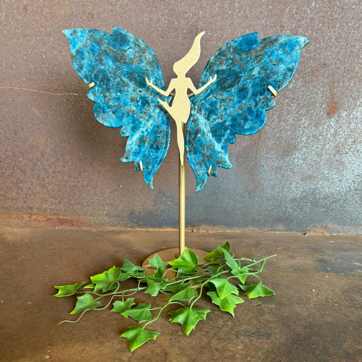 Dancing Goddess with Blue Apatite Wings