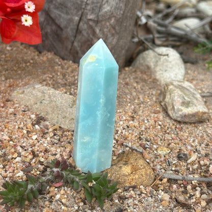 Caribbean Calcite Crystal Tower / Generator – Calm, Clarity & Spiritual Healing Energy