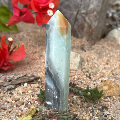 Caribbean Calcite Crystal Tower / Generator – Calm, Clarity & Spiritual Healing Energy