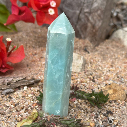 Caribbean Calcite Crystal Tower / Generator – Calm, Clarity & Spiritual Healing Energy