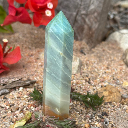 Caribbean Calcite Crystal Tower / Generator – Calm, Clarity & Spiritual Healing Energy