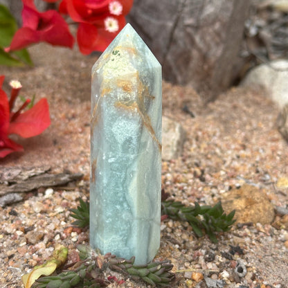 Caribbean Calcite Crystal Tower / Generator – Calm, Clarity & Spiritual Healing Energy