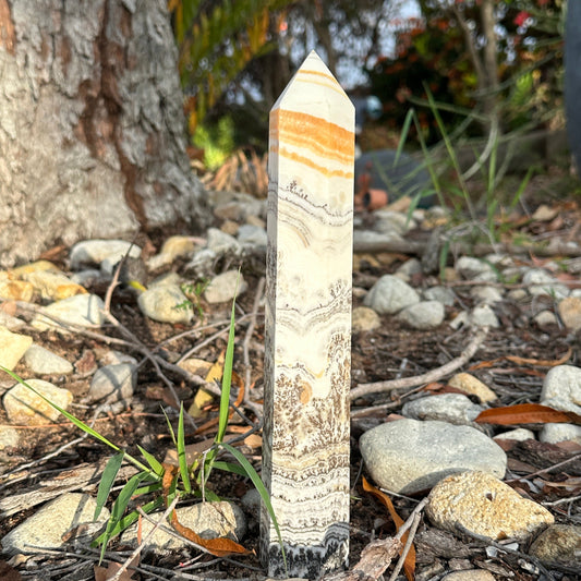 Orange Calcite Tower (Approx 25-30cm)