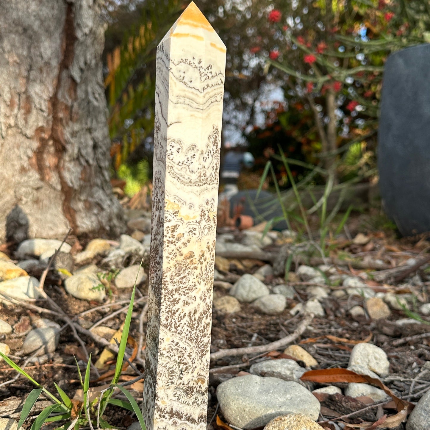 Orange Calcite Tower (Approx 25-30cm)