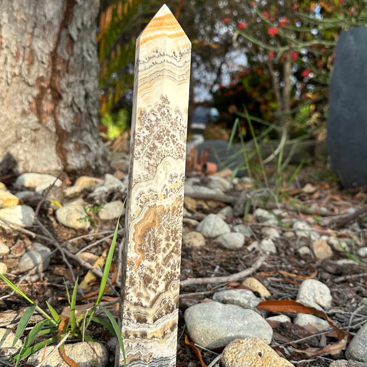 Orange Calcite Tower (Approx 25-30cm)