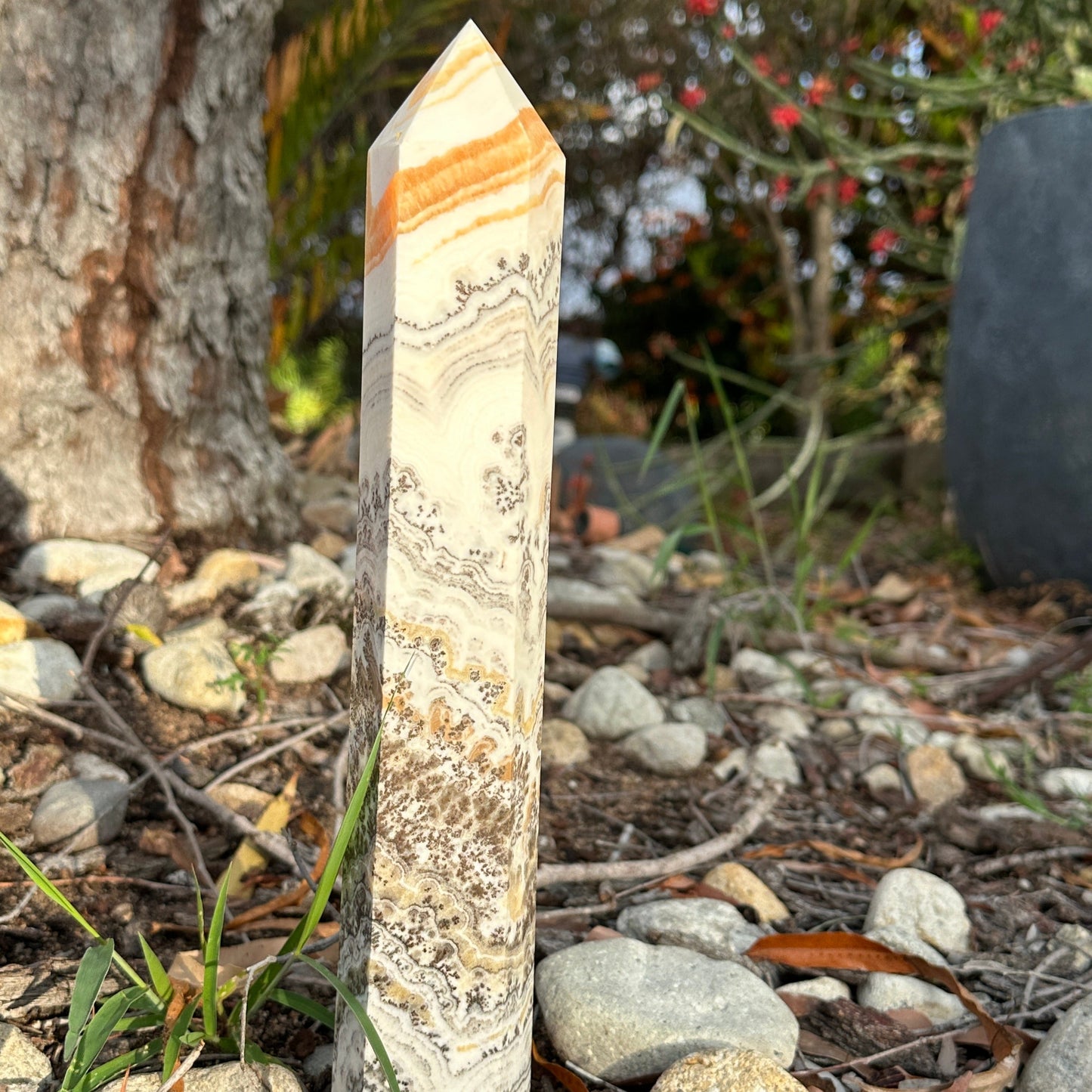 Orange Calcite Tower (Approx 25-30cm)