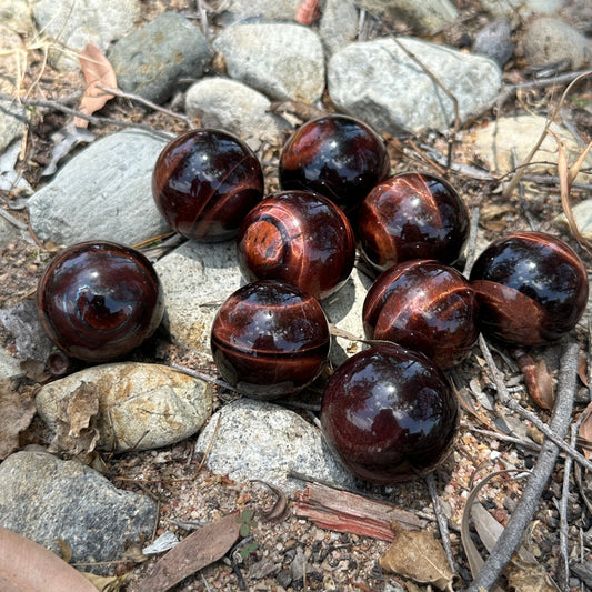 Red Tiger Eye Sphere (3cm Approx)