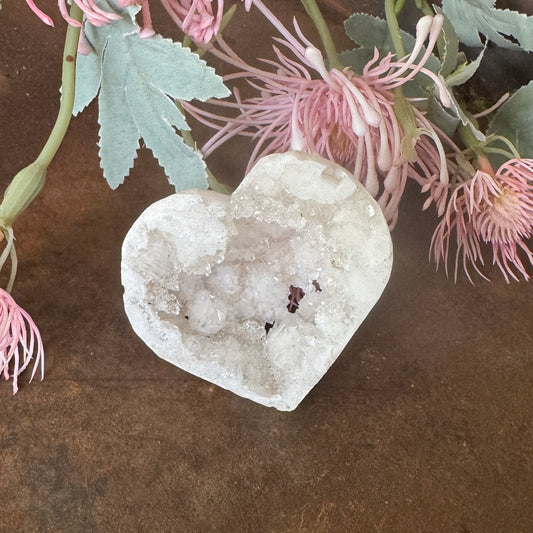 Moroccan Agate Druzy Hearts