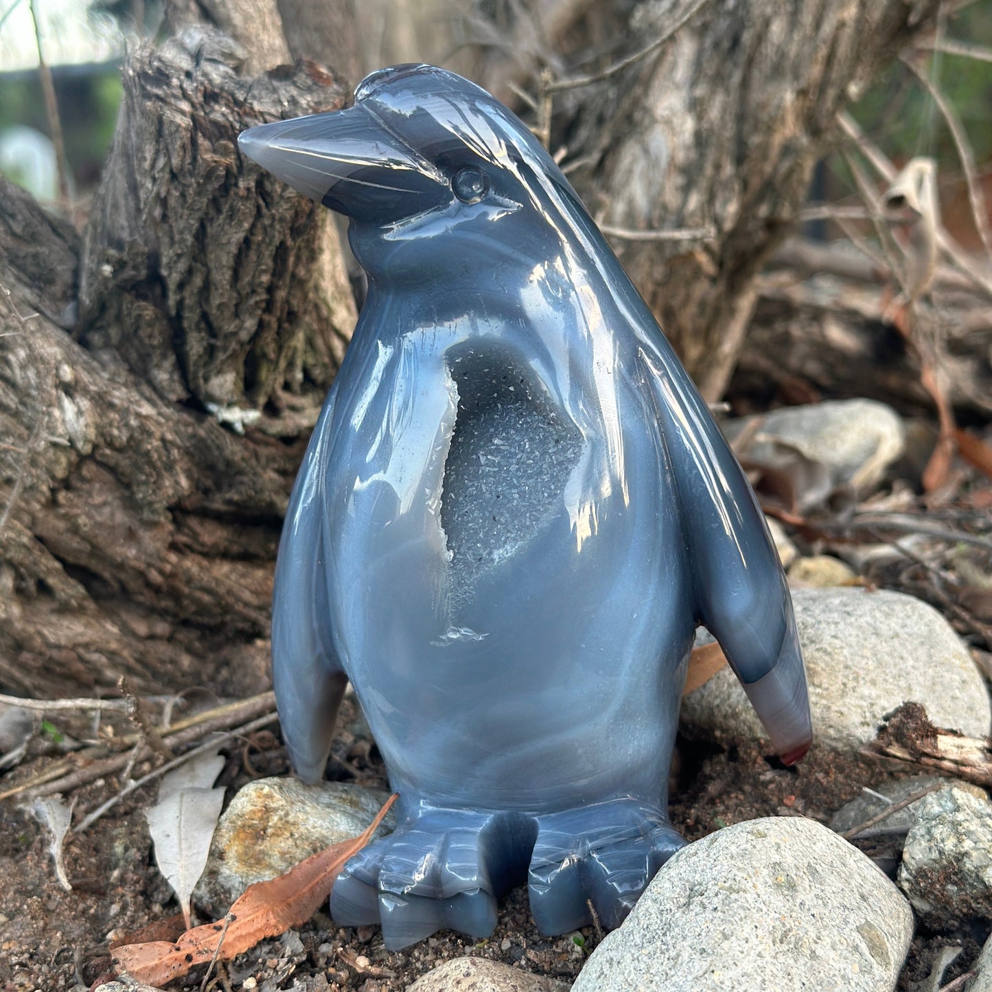 Geode Agate Penguins