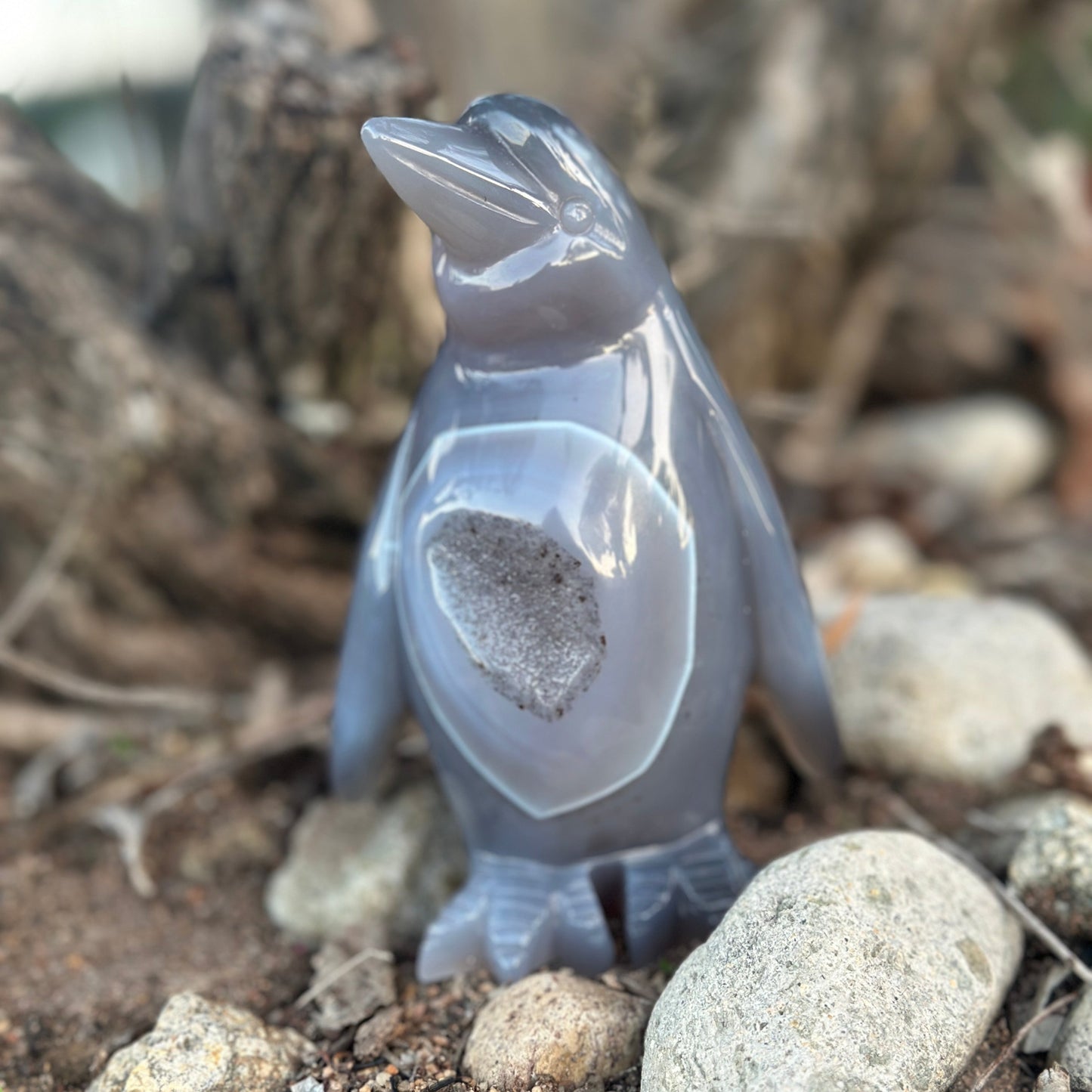 Geode Agate Penguins