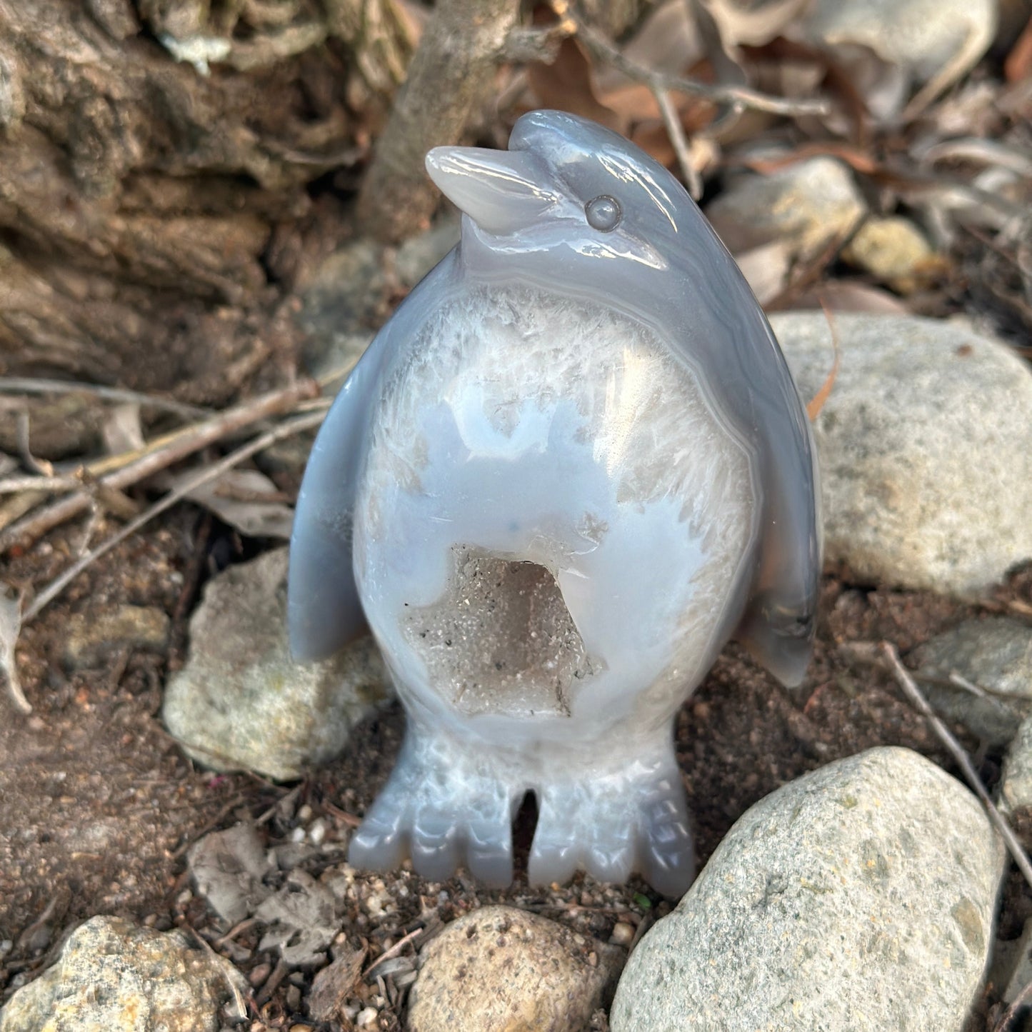 Geode Agate Penguins