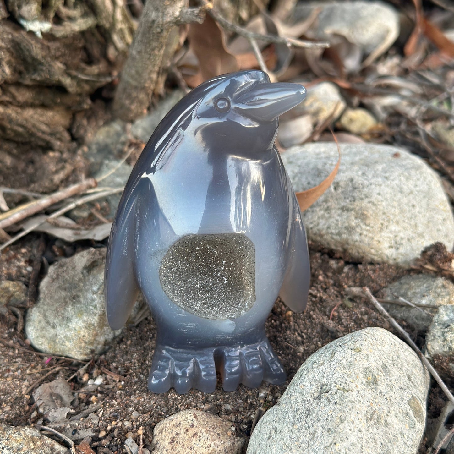 Geode Agate Penguins