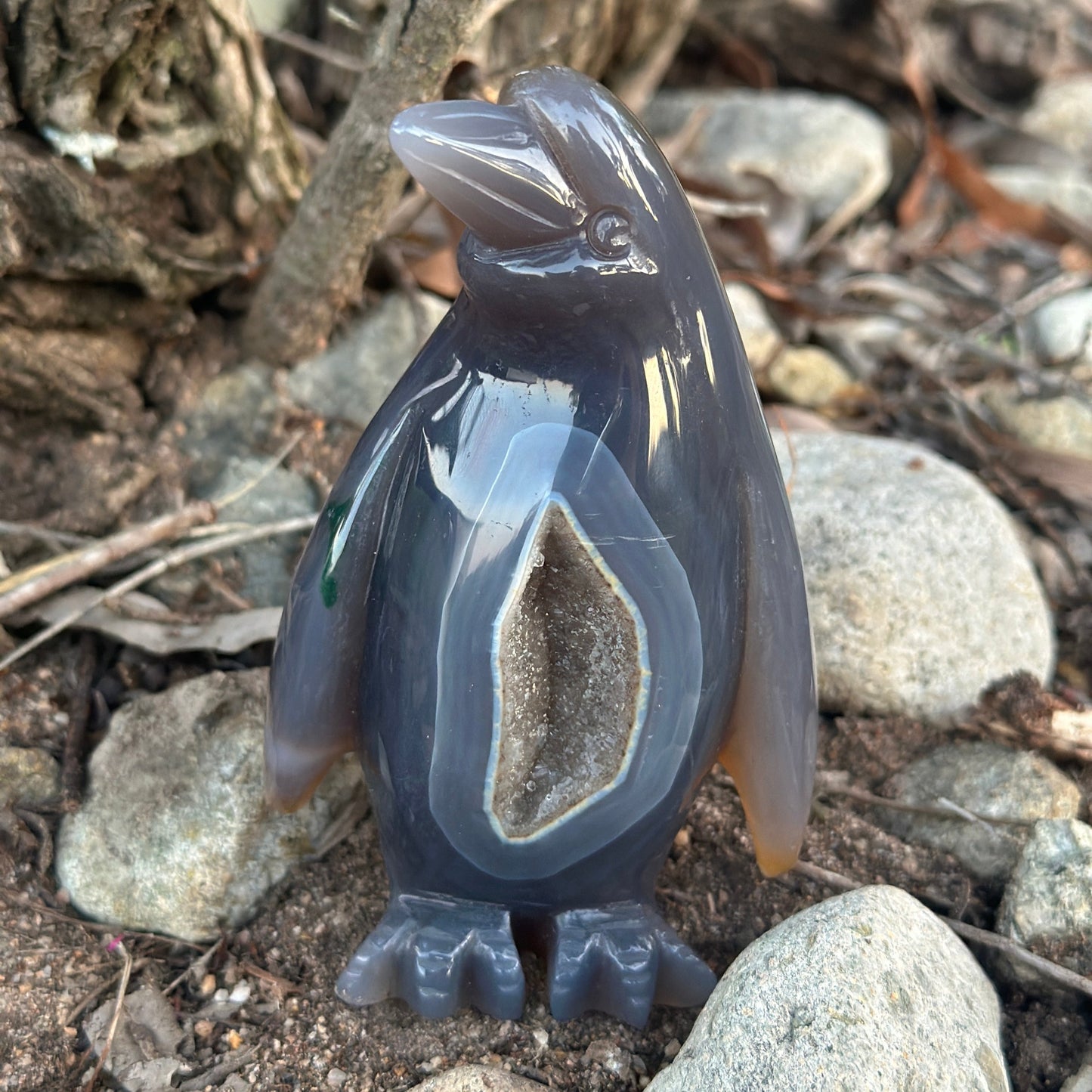 Geode Agate Penguins