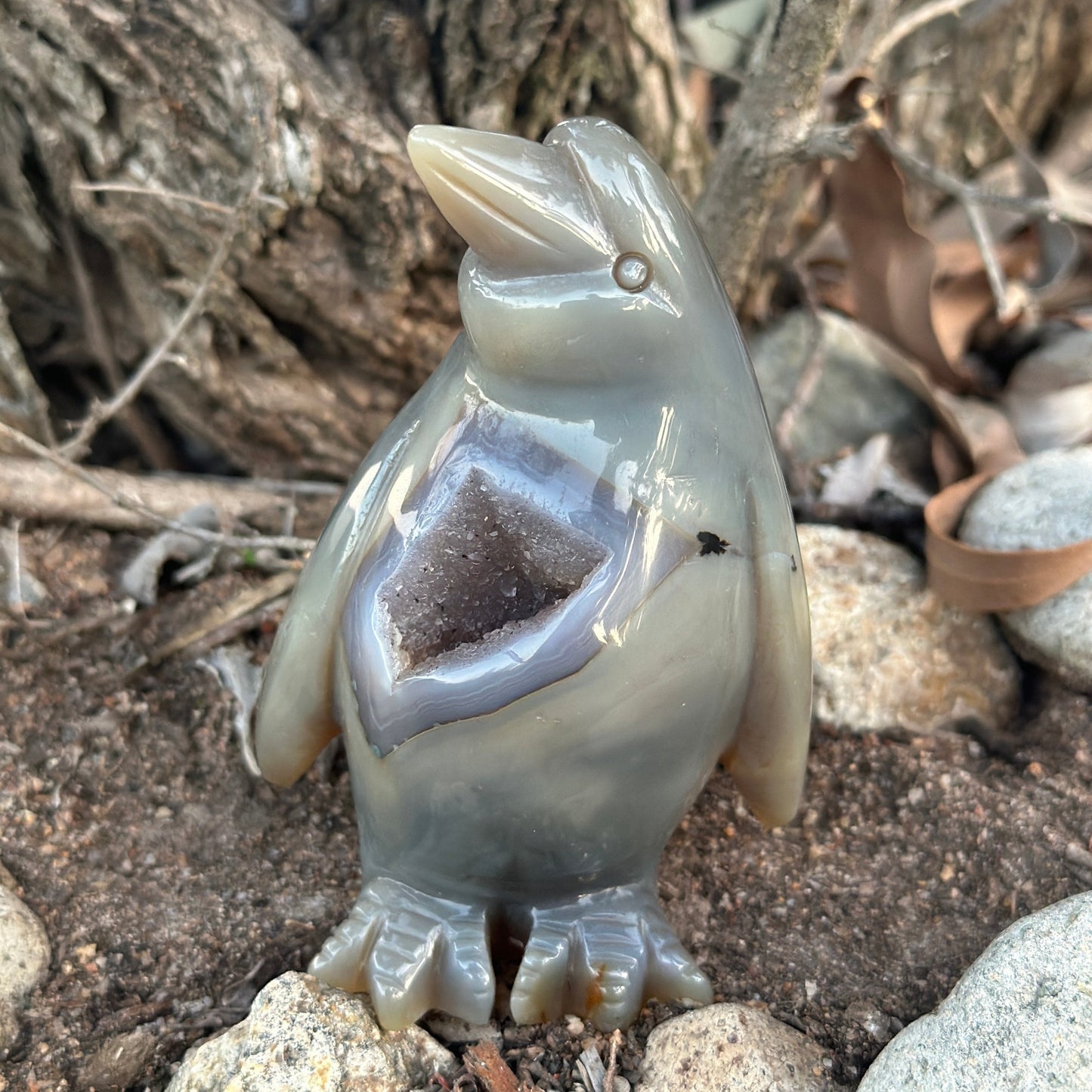 Geode Agate Penguins