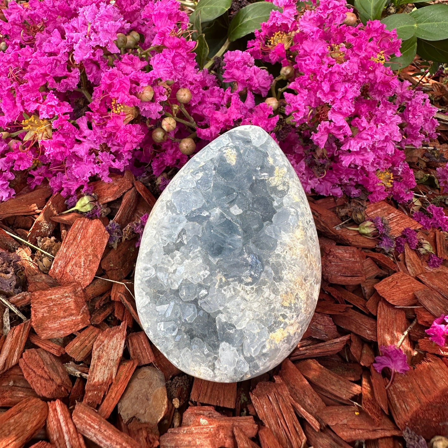 Celestite Geodes (hearts and free shapes)