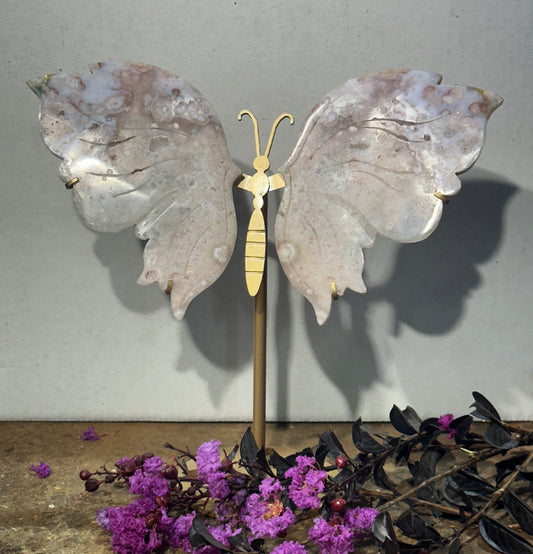 Butterfly Stand with Pink Amethyst Wings (2)