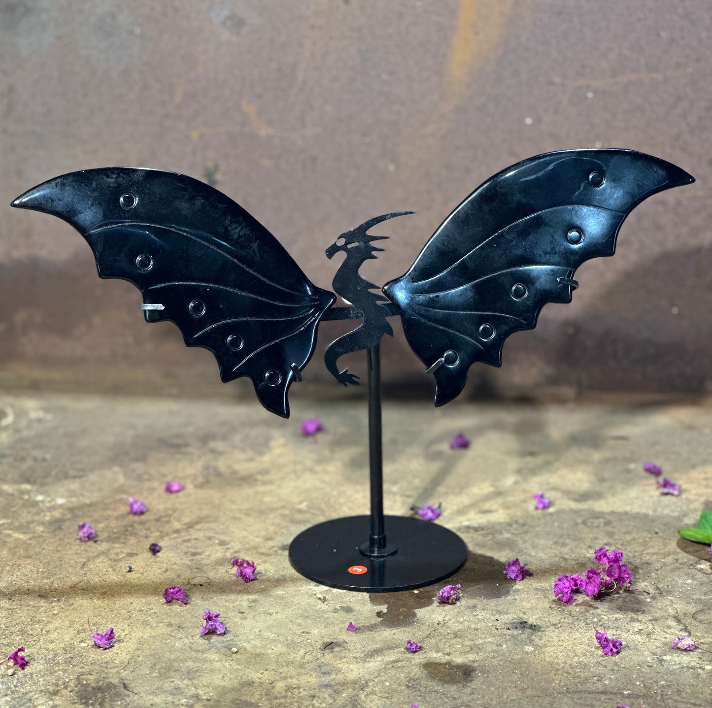 Dragon with Black Obsidian Wings