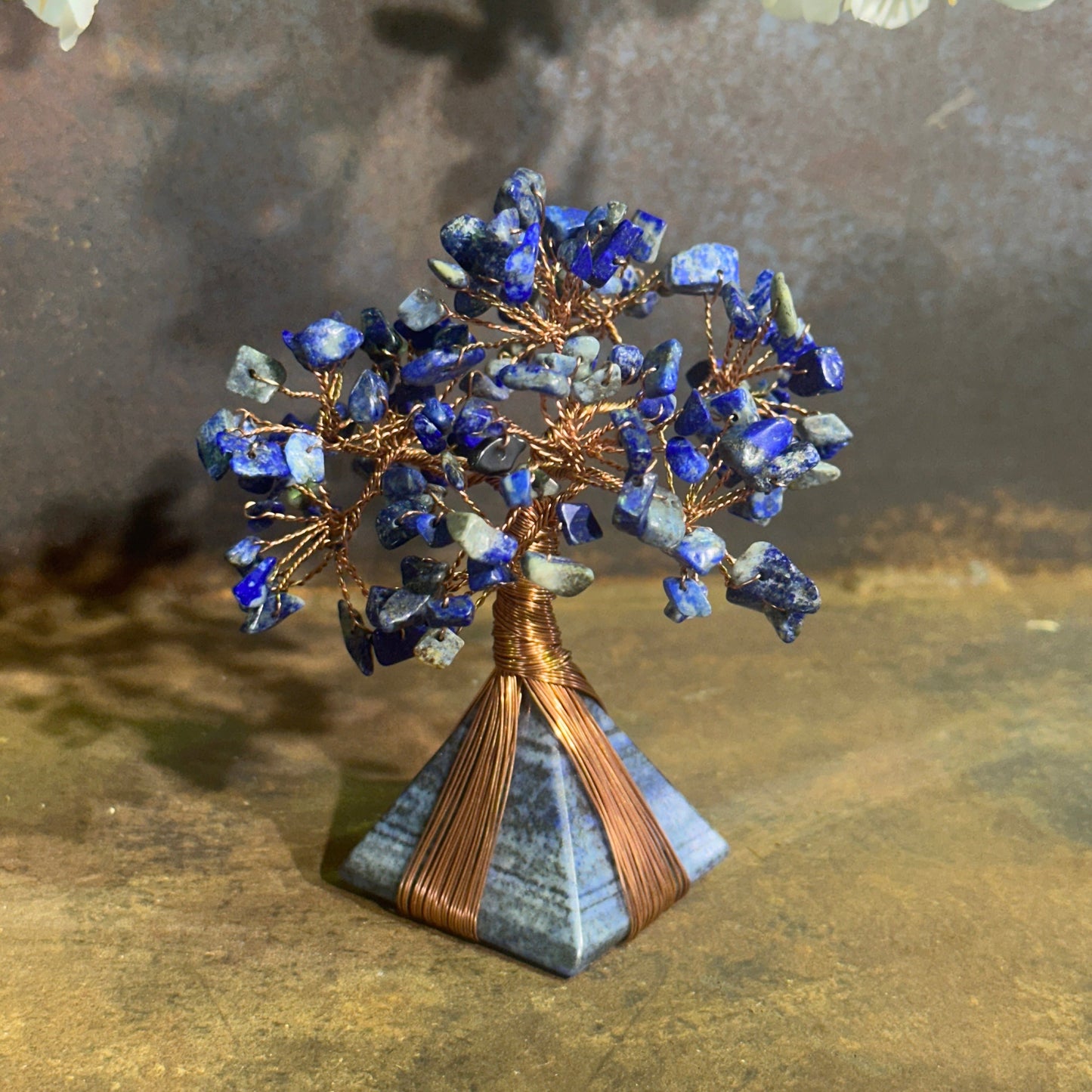 Flowering Crystal Tree Pyramid