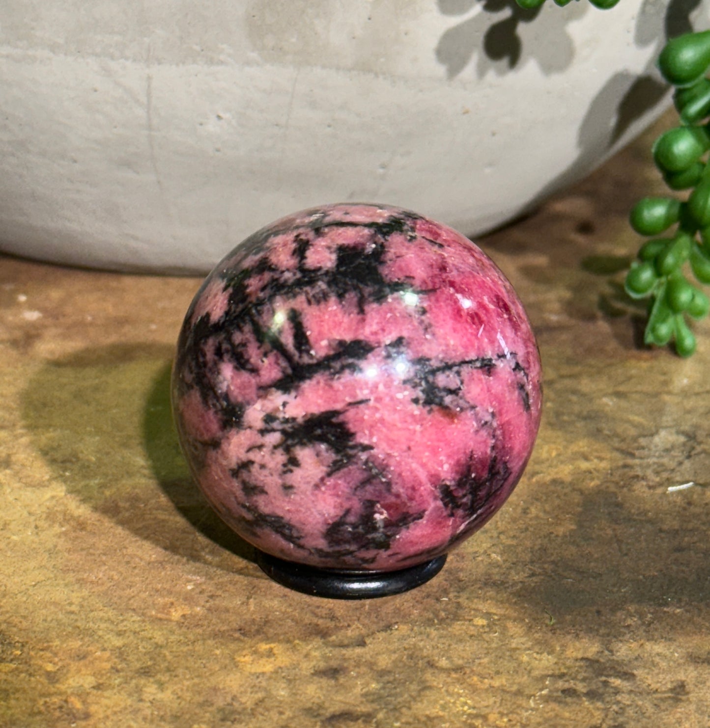 Rhodonite Sphere