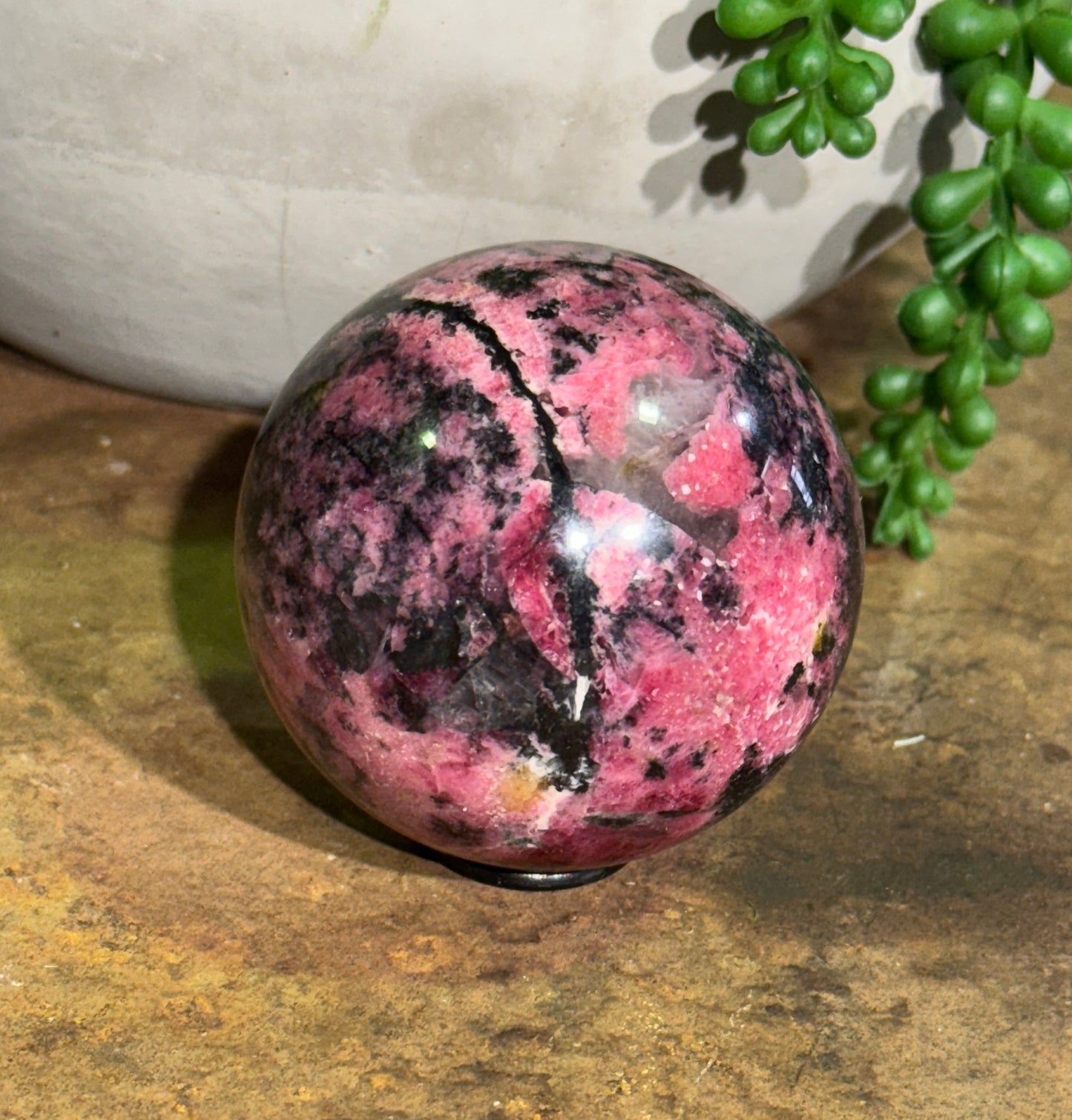 Rhodonite Sphere