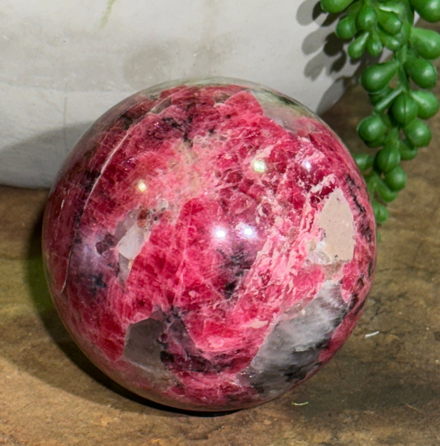 Rhodonite Sphere