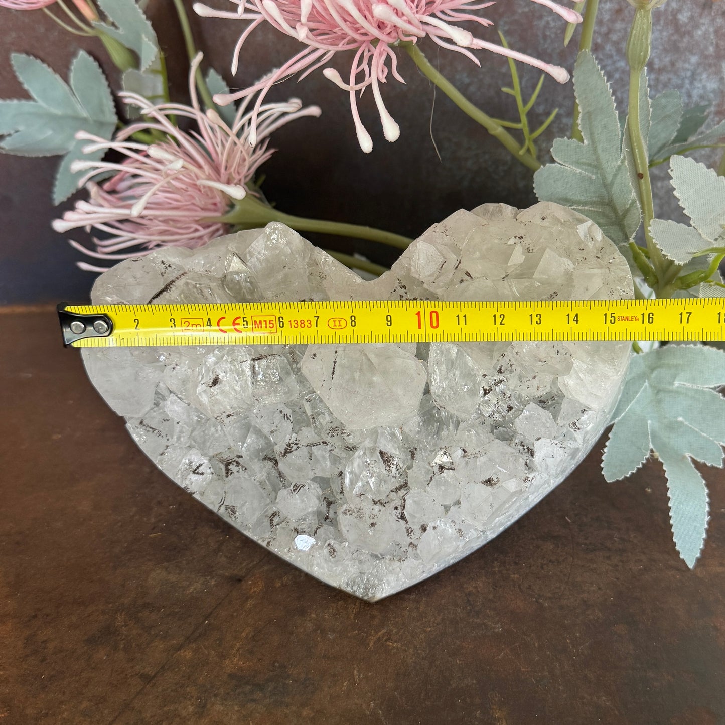 Clear Quartz with Sphalerite Heart Specimen –  Balance, Clarity & Spiritual Healing