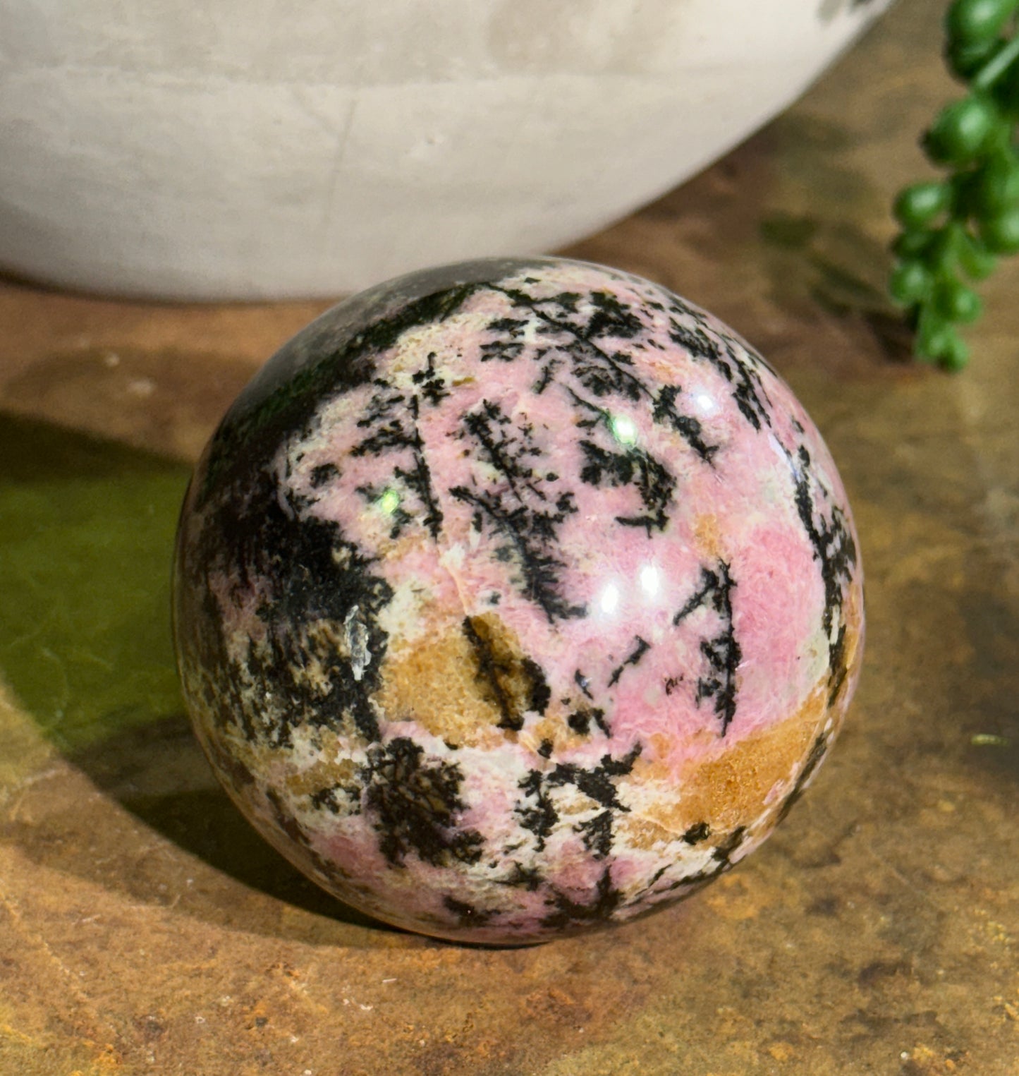 Rhodonite Sphere