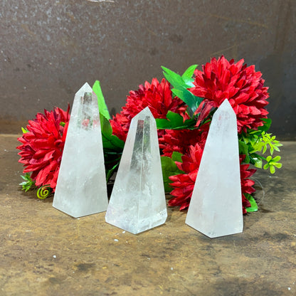 Clear Quartz Crystal Tower – Master Healer for Clarity, Energy & Spiritual Awakening