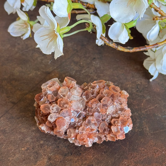Aragonite Cluster – Grounding Crystal for Emotional Balance, Grief Support & Inner Peace