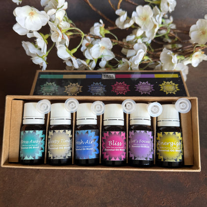 Soul Sticks Essential Oil Blends Set (6) – Aromatherapy for Mood & Balance