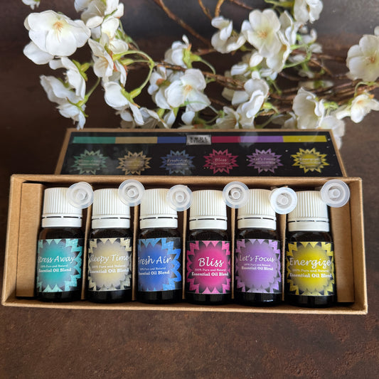 Soul Sticks Aromatherapy Essential Oil Blends Set (6) – Uplift Your Mood & Balance Your Mind Naturally