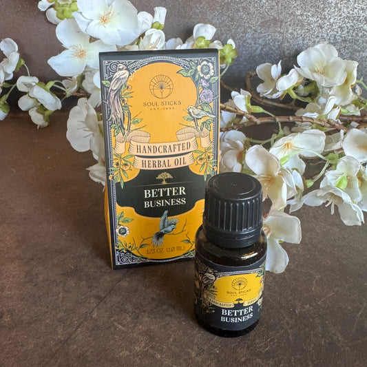 Better Business Herbal Ritual Oil (10ml) – Attract Success, Prosperity & Career Growth