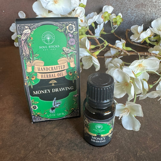 Money Drawing Ritual Oil – Spiritual Oil for Wealth, Prosperity & Abundance Rituals (10ml)