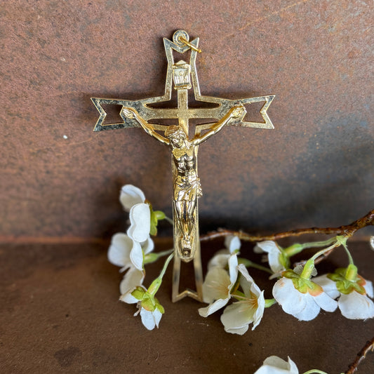 Crucifix Metal Wall Gold – A Symbol of Faith, Protection & Divine Grace