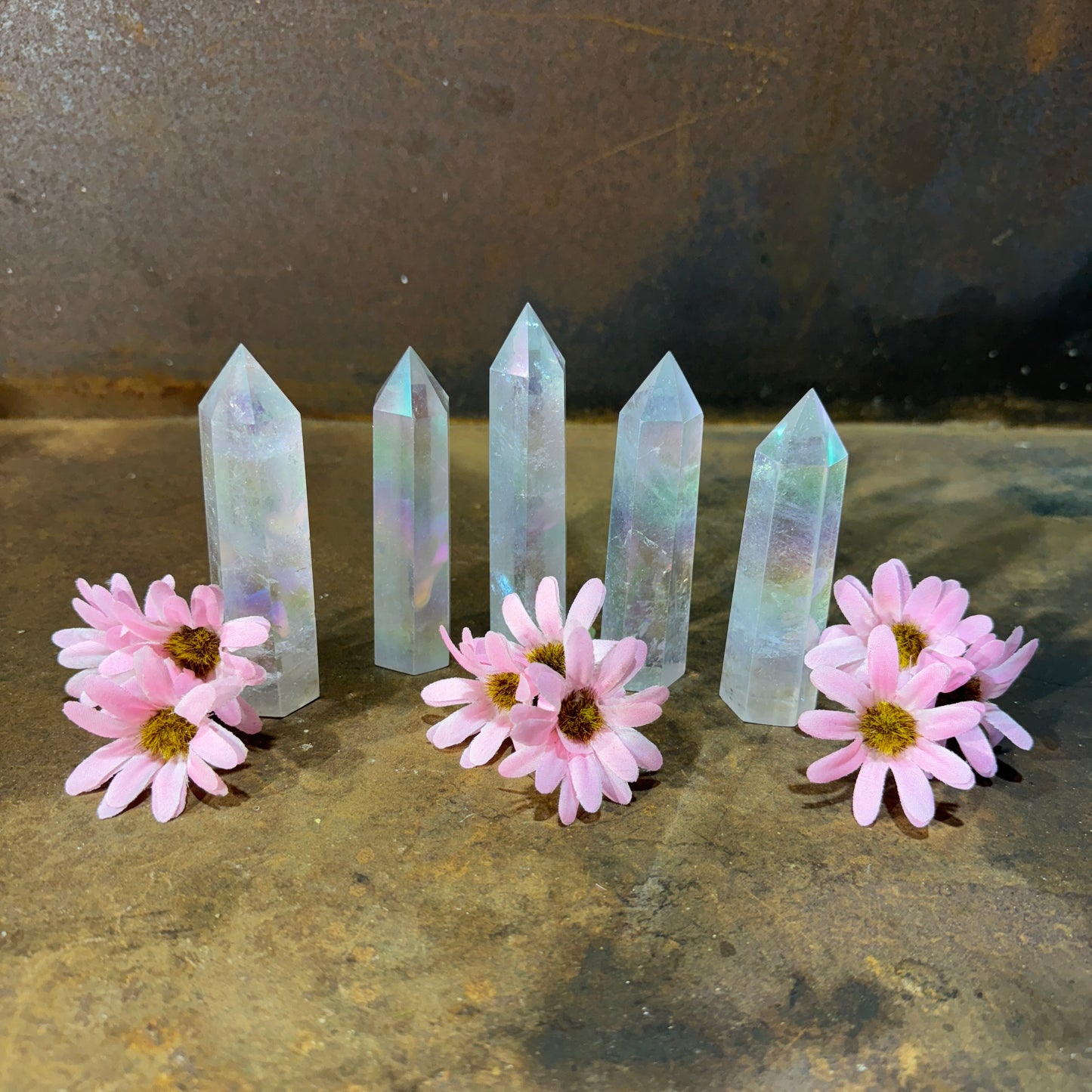 Rainbow/Angel Aura Quartz Towers