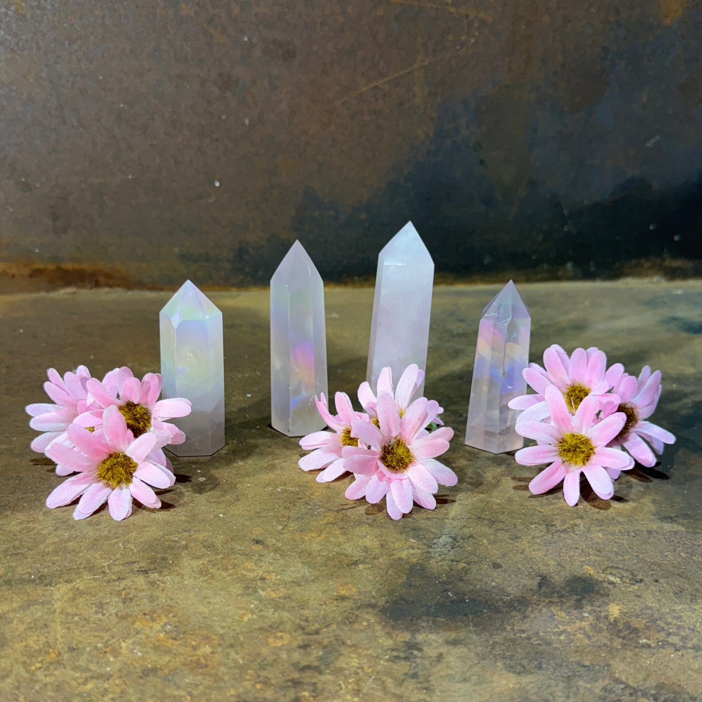 Rainbow/Angel Aura Quartz Towers