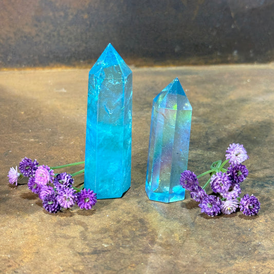 Rainbow/Angel Aura Quartz Towers