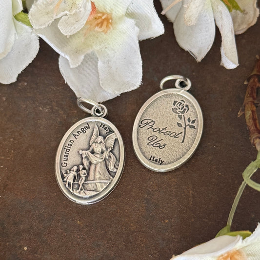 Guardian Angel Medal – 22mm | Divine Guidance & Spiritual Protection