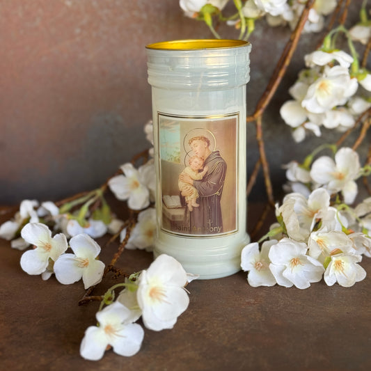 St. Anthony Devotional Candle – Patron Saint of Lost Things, Protection & Miracles